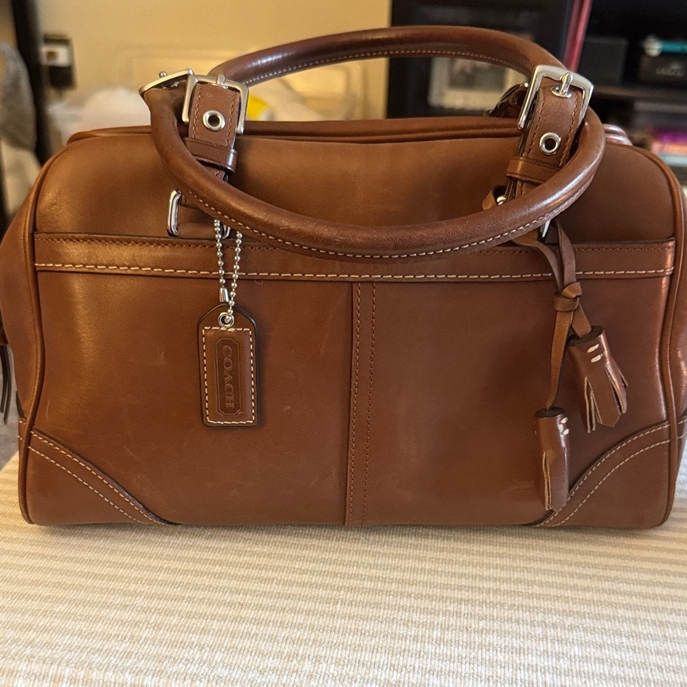Coach Brown Leather Satchel Bag